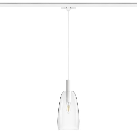 Przejdź do produktu RENDL BELLINI do 3-faz. szyny biała szkło przezroczyste 230V LED E14 15W