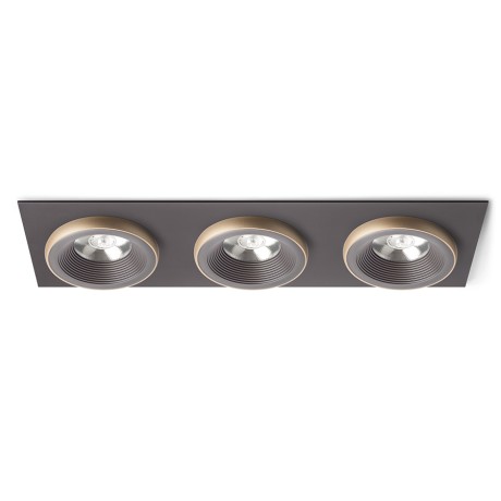 Przejdź do produktu RENDL SHARM SQ III wpuszczana brązowa/perłowo-złota 230V LED 3x10W 24° 3000K