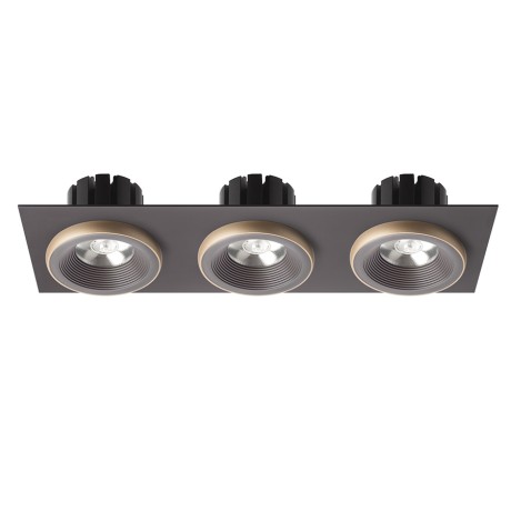 Przejdź do produktu RENDL SHARM SQ III wpuszczana brązowa/perłowo-złota 230V LED 3x10W 24° 3000K