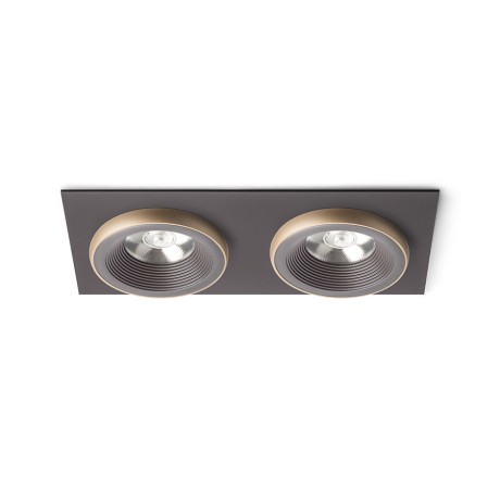 Przejdź do produktu RENDL SHARM SQ II wpuszczana brązowa/perłowo-złota 230V LED 2x10W 24° 3000K