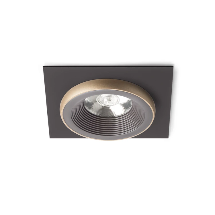 RENDL SHARM SQ I wpuszczana brązowa/perłowo-złota 230V LED 10W 24° 3000K
