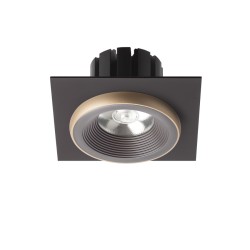 RENDL SHARM SQ I wpuszczana brązowa/perłowo-złota 230V LED 10W 24° 3000K
