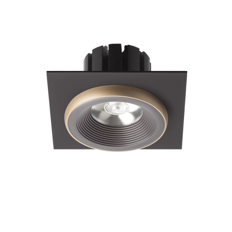RENDL SHARM SQ I wpuszczana brązowa/perłowo-złota 230V LED 10W 24° 3000K
