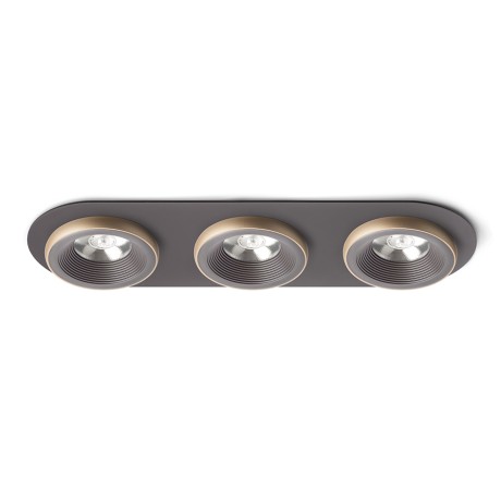Przejdź do produktu RENDL SHARM R III wpuszczana brązowa/perłowo-złota 230V LED 3x10W 24° 3000K