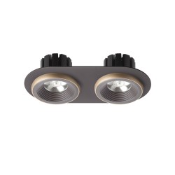 RENDL SHARM R II wpuszczana brązowa/perłowo-złota 230V LED 2x10W 24° 3000K