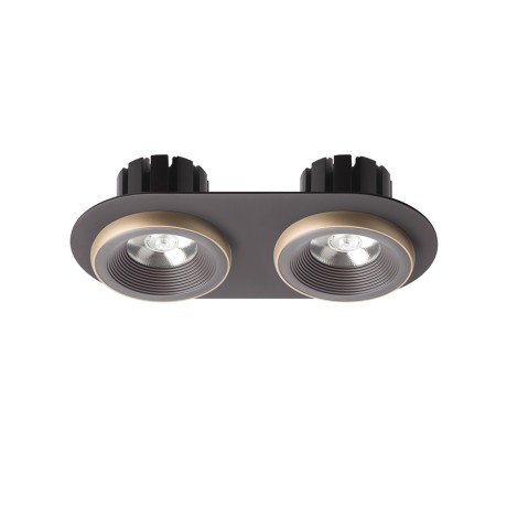 Przejdź do produktu RENDL SHARM R II wpuszczana brązowa/perłowo-złota 230V LED 2x10W 24° 3000K