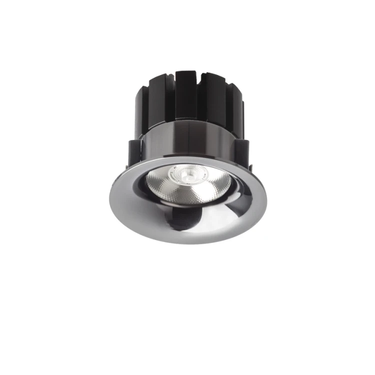 RENDL SHARM BASE wpuszczana czarny chrom 230V LED 10W 24° 3000K