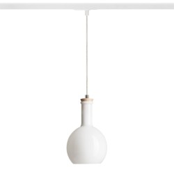 RENDL PULIRE RD do szyny 1-faz szkło opalowe/drewno 230V LED E14 6W