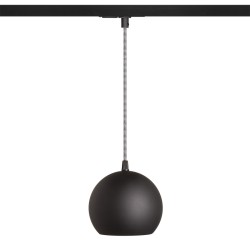 RENDL COPA do szyny 1-faz czarna szkło 230V LED E27 11W