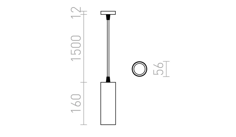 RENDL MAVRO DIMM wisząca biała 230V LED 12W 38° 3000K
