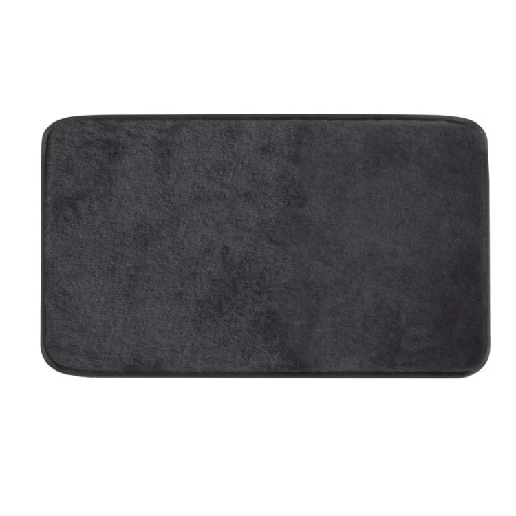 FUZZY dywanik łazienkowy, 50x80cm, 100% polyester, antypoślizgowy, czarny