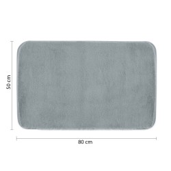 FUZZY dywanik łazienkowy, 50x80cm, 100% polyester, antypoślizgowy, azzuro