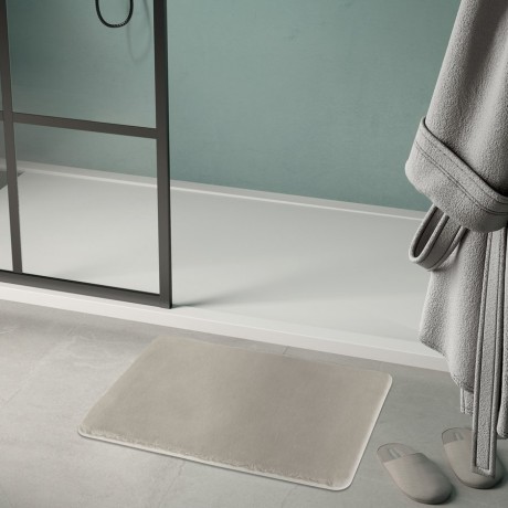 Przejdź do produktu FUZZY dywanik łazienkowy, 50x80cm, 100% polyester, antypoślizgowy, tortora