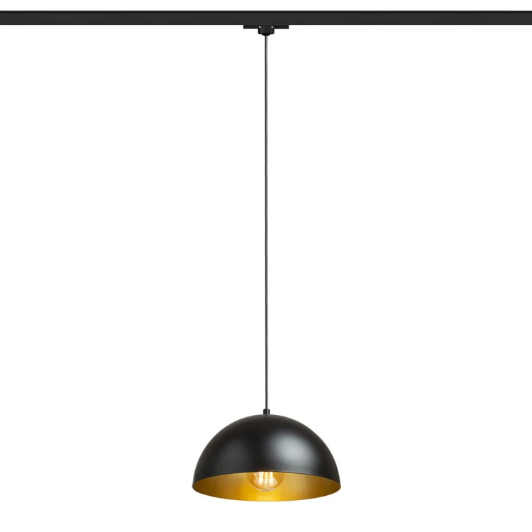RENDL GLADYS 30 do 3-faz. szyny czarna/złota 230V LED E27 15W