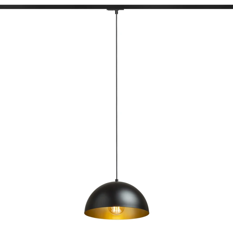 RENDL GLADYS 30 do 1-faz. szyny czarna/złota 230V LED E27 15W