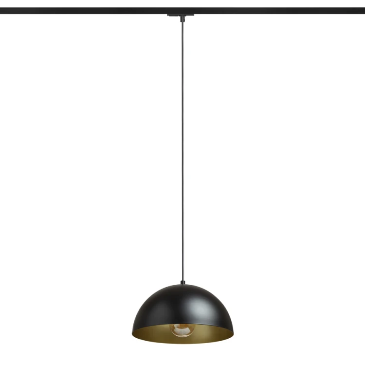 RENDL GLADYS 30 do 1-faz. szyny czarna/złota 230V LED E27 15W
