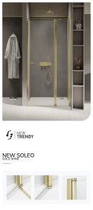 Wnękowe drzwi uniwersalne, z możliwością montażu po obu stronach, uchylne w obu kierunkach, dostępne w rozmiarach od 90x195 cm do 110x195 cm.