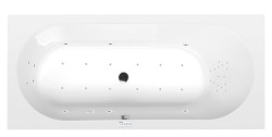 ASTRA B wanna z hydromasażem, 165x75x48cm, Highline Hydro-Air, chrom