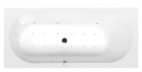 Przejdź do produktu ASTRA B wanna z hydromasażem, 165x75x48cm, Highline Hydro-Air, chrom