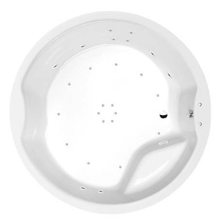 Przejdź do produktu ROYAL ROUND wanna z hydromasażem, 172x172x49cm, Active Hydro-Air, chrom
