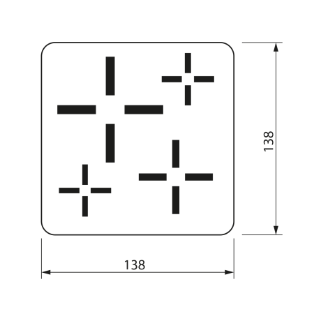 Przejdź do produktu XENA kwadratowa maskownica syfonu, złoto mat