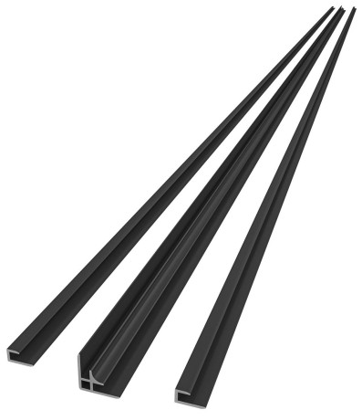 Przejdź do produktu DENIPAN zestaw profili do instalacji narożnej, 2100mm, czarny mat