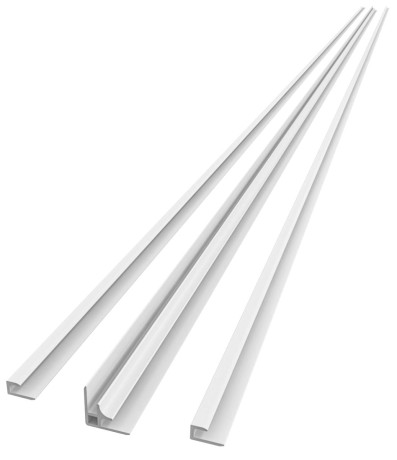 Przejdź do produktu DENIPAN zestaw profili do instalacji narożnej, 2100mm, biały mat