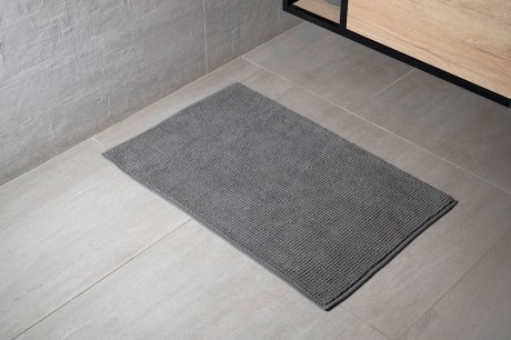 Przejdź do produktu CHENILL dywanik łazienkowy 50x80cm, 100% polyester, szary