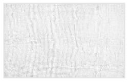 CHENILL dywanik łazienkowy 50x80cm, 100% polyester, biały