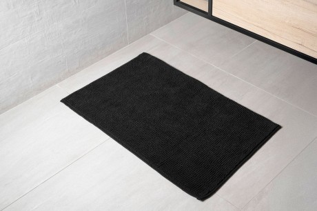 Przejdź do produktu CHENILL dywanik łazienkowy 50x80cm, 100% polyester, czarny