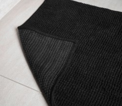 CHENILL dywanik łazienkowy 50x80cm, 100% polyester, czarny
