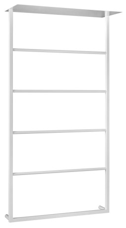 Przejdź do produktu SKA ścienny wieszak na ręczniki z półką 604x1184x252mm, biały mat