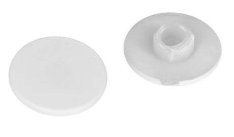Przejdź do produktu Owalna maskownica wspornika, okrągła, mat, 2 szt