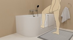 PORTAS R asymetryczna wanna z drzwiami, 160x75x60cm, biały