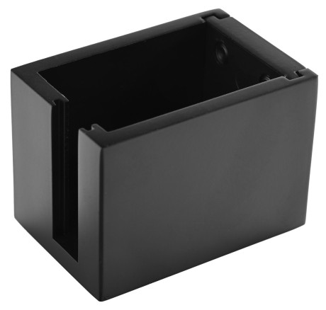 Przejdź do produktu LUXOR BLACK mocowanie profilu prowadzącego ściennego, prawe, czarny mat