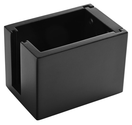 Przejdź do produktu LUXOR BLACK mocowanie profilu prowadzącego ściennego, lewe, czarny mat