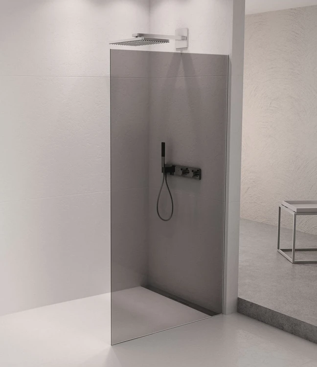 ARCHITEX zestaw do mocowania szkła podłoga-ściana, 1615x2105mm, polerowany aluminium