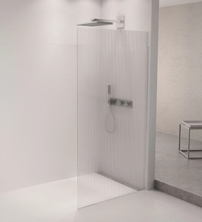 ARCHITEX zestaw do mocowania szkła podłoga-ściana, 1615x2105mm, polerowany aluminium
