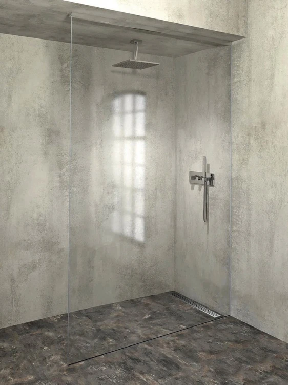ARCHITEX zestaw do mocowania szkła, ściana-podłoga-sufit, 1615x2600mm, polerowane aluminium