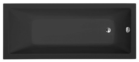 Przejdź do produktu NOEMI wanna prostokątna 180x80x39cm, czarny mat