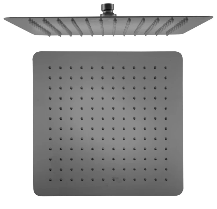 SLIM deszczownia, 300x300mm, gun metal