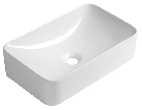 Przejdź do produktu ARIAN umywalka ceramiczna nablatowa, 49,5x29,5cm, biały