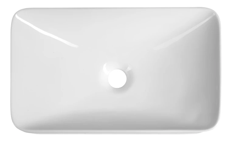 ARIAN umywalka ceramiczna nablatowa, 49,5x29,5cm, biały