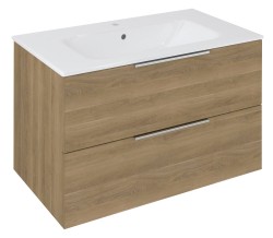 CIRASA szafka pod umywalkę 79,8x52x46cm, dąb cuneo