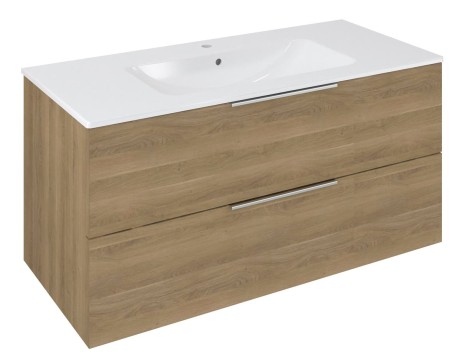 Przejdź do produktu CIRASA szafka umywalkowa 99,8x52x46cm, dąb cuneo