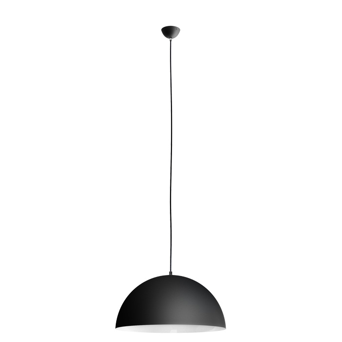 RENDL MONROE 50 wisząca czarna matowa /biała 230V LED E27 30W