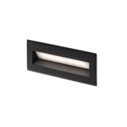 RENDL TESS RC wpuszczana czarna 230V LED 3W 3000K