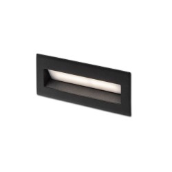 RENDL TESS RC wpuszczana czarna 230V LED 3W 3000K