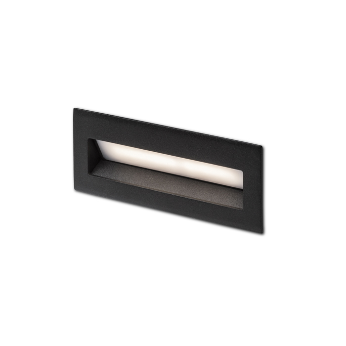 RENDL TESS RC wpuszczana czarna 230V LED 3W 3000K