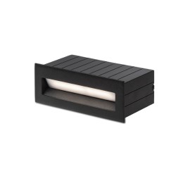 RENDL TESS RC wpuszczana czarna 230V LED 3W 3000K